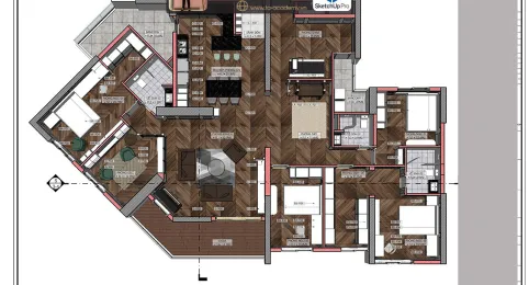 Mặt cắt phòng điển hình